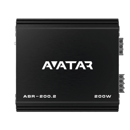 Avatar ABR-200.2 2 Channel Class AB 200 Watt Black Amplifier Buran Series - Showtime Electronics