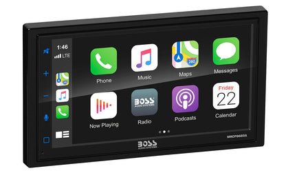 Boss MRCP9685A 6.75" Weather-Proof Double-DIN Multimedia Receiver w/ Apple CarPlay/ Android Auto - Showtime Electronics