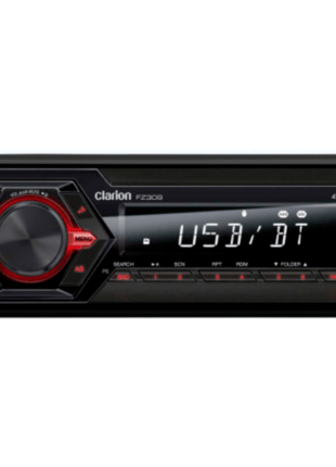 Clarion FZ309 Single-DIN Multimedia Receiver USB, AUX, Bluetooth - Showtime Electronics