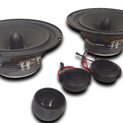 DC Audio DC61-2 300W 6.5" Component SQ Speakers w/ Mids+Tweeters+Wave Guides - Showtime Electronics