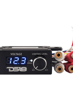 DS18 BKVR Remote Level Control With Voltmeter Display Mountable Bass Knob - Showtime Electronics