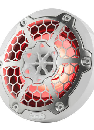 DS18 Hydro NXL-6M/Wh 6.5" 6-1/2" WHITE 300 Watt 2-Way Marine Speakers with Integrated RGB LED - Showtime Electronics