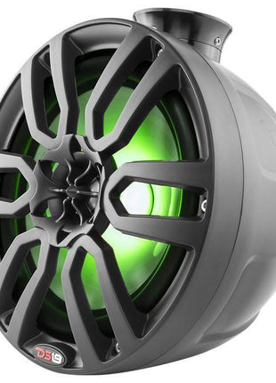 DS18 Hydro NXL-PS8BK 8" 375 Watt BLACK Pod with Integrated RGB LED Lights - Showtime Electronics