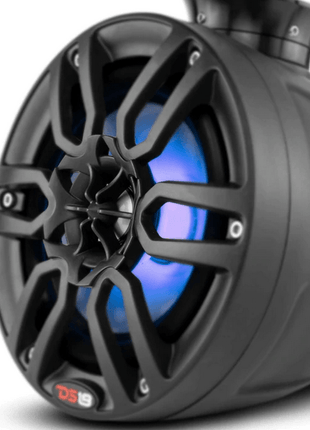 DS18 Hydro NXL-PS8BK 8" 375 Watt BLACK Pod with Integrated RGB LED Lights - Showtime Electronics
