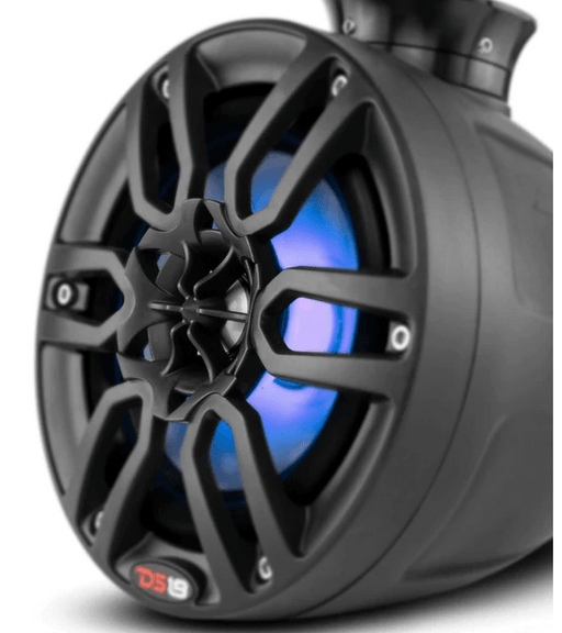 DS18 Hydro NXL-PS8BK 8" 375 Watt BLACK Pod with Integrated RGB LED Lights - Showtime Electronics