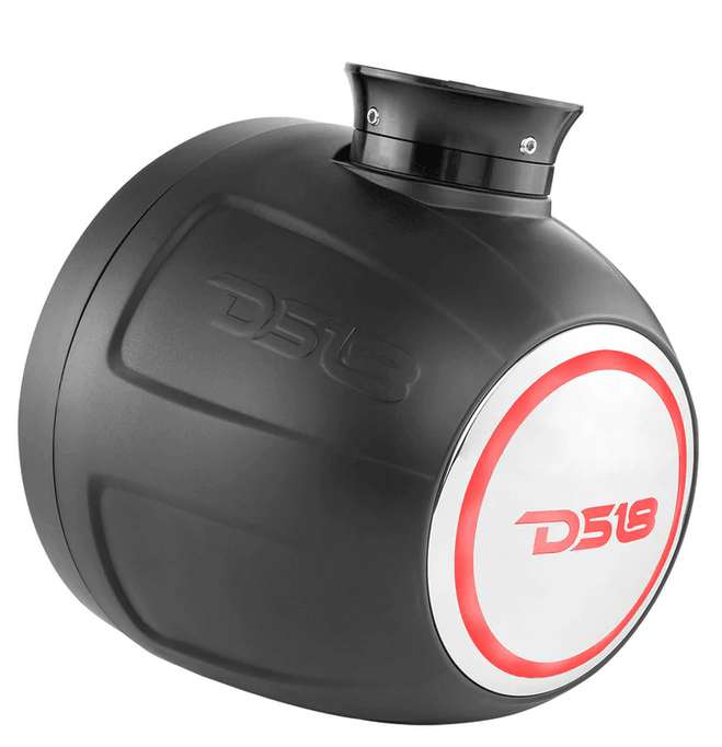 DS18 Hydro NXL-PS8BK 8" 375 Watt BLACK Pod with Integrated RGB LED Lights - Showtime Electronics