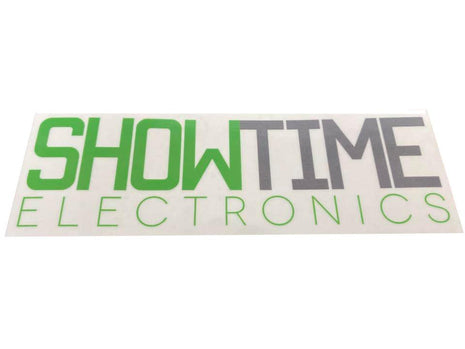 Five of Showtime Electronics 6" Clear Logo Decal Stickerpack - Showtime Electronics