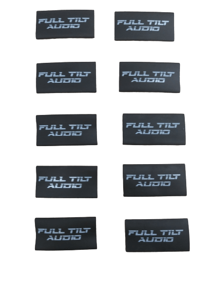 Full Tilt 1/0 AWG Gauge Black Heat Shrink w/ White Lettering- 10 PACK - Showtime Electronics