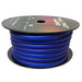 Full Tilt 1/0 BLUE 50' Tinned OFC Oxygen Free Copper Power/Ground Cable/Wire - Showtime Electronics