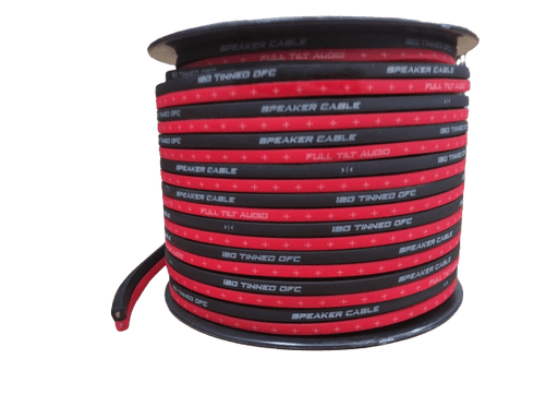 Full Tilt 12 Gauge Red/Black 100' Tinned OFC Oxygen Free Copper Speaker Wire - Showtime Electronics