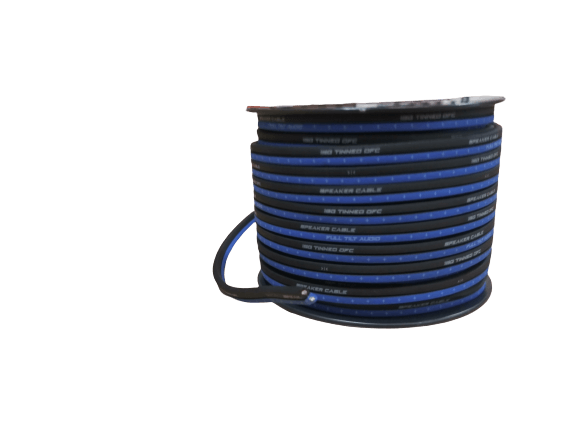 Full Tilt 16 Gauge Blue/Black 100' OFC Speaker Wire - Showtime Electronics