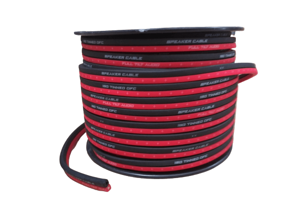 Full Tilt 16 Gauge Red/Black 100' OFC Speaker Wire - Showtime Electronics