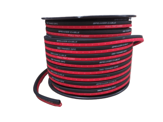 Full Tilt 16 Gauge Red/Black 100' OFC Speaker Wire - Showtime Electronics