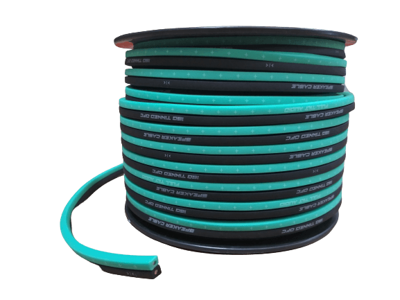 Full Tilt 16 Gauge Teal/Black 100' OFC Speaker Wire - Showtime Electronics