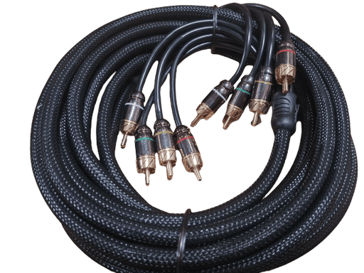 Full Tilt Audio HQ 16 Foot 4-Channel RCA Cable - Showtime Electronics