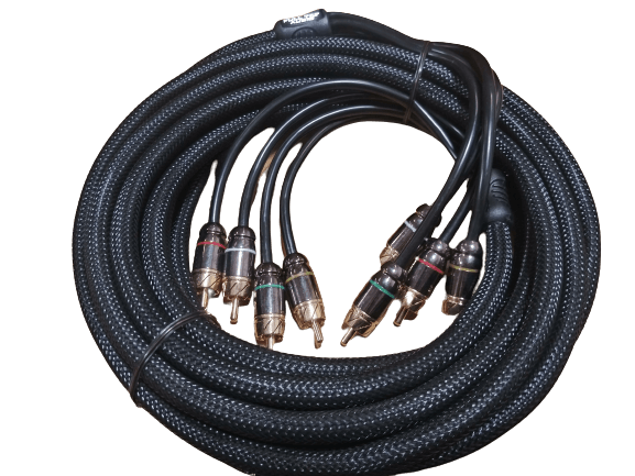 Full Tilt Audio HQ 20 Foot 4-Channel RCA Cable - Showtime Electronics