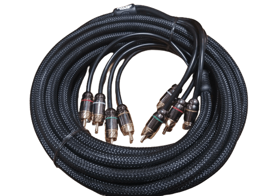 Full Tilt Audio HQ 20 Foot 4-Channel RCA Cable - Showtime Electronics