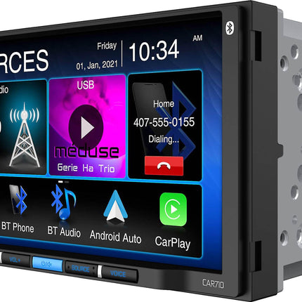 Jensen CAR710  7″ Multimedia Receiver w/ Apple CarPlay / Android Auto - Showtime Electronics