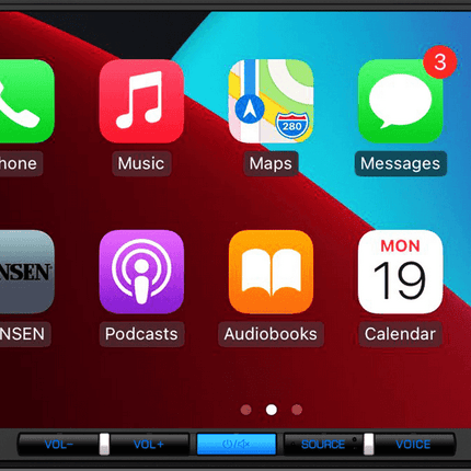 Jensen CAR710W Double-DIN Receiver w/ Apple CarPlay / Android Auto - Showtime Electronics