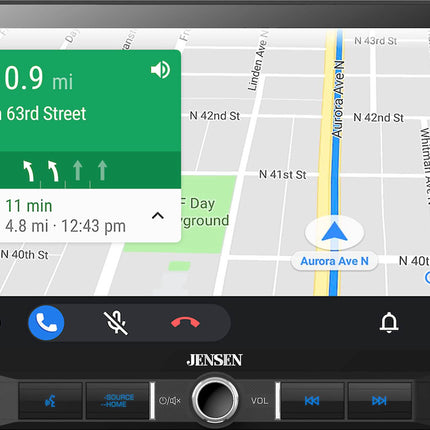 Jensen CAR910W 9″ Multimedia Receiver w/ Wireless Apple CarPlay / Android Auto - Showtime Electronics