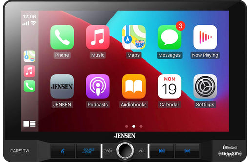 Jensen CAR910W 9″ Multimedia Receiver w/ Wireless Apple CarPlay / Android Auto - Showtime Electronics