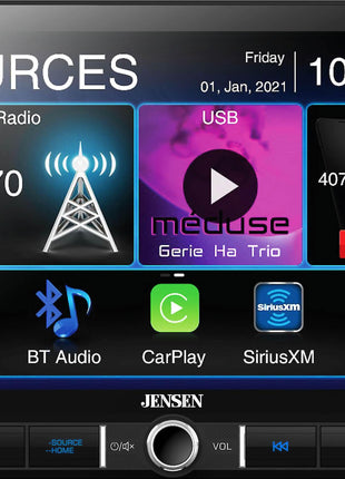 Jensen CAR910W 9″ Multimedia Receiver w/ Wireless Apple CarPlay / Android Auto - Showtime Electronics