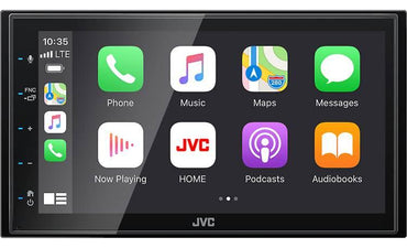 JVC KW-M56BT 6.8" Double Din Multimedia Receiver w/ Apple CarPlay / Android Auto - Showtime Electronics