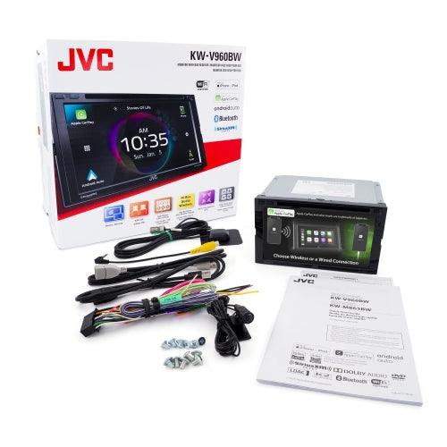 JVC KW-V960BW 6.8" Double Din Receiver w/ Apple Carplay / Android Auto - Showtime Electronics