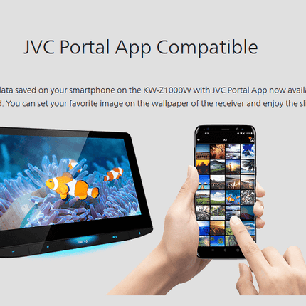 JVC KW-Z1000W 10.1" Digital Multimedia Receiver Apple Carplay/Android Auto - Showtime Electronics