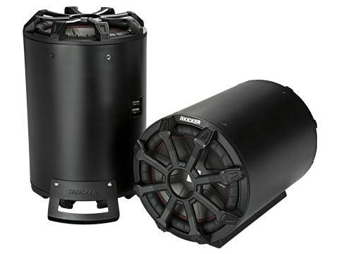 Kicker 46CWTB102 10" 800W 2-Ohm CompR Tube Subwoofer+Tube Enclosure 46CWTB10 TB - Showtime Electronics