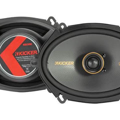 Kicker 47KSC6804 6" x 8" 6x8 75W 2-Way Coaxial Car Audio Speakers KSC KS - Showtime Electronics