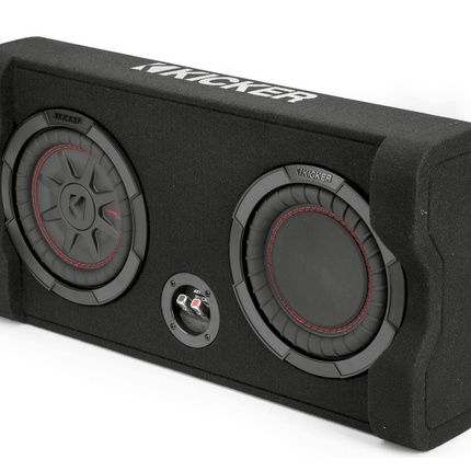 Kicker 48TRTP82 8" Down-Firing CompRT 2-Ohm Enclosure - Showtime Electronics