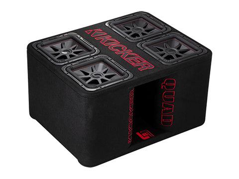 Kicker Quad L7 12" QUADBOX Loaded Enclosure 47QL7R122 - Showtime Electronics