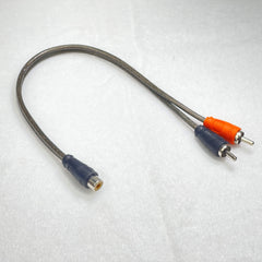 Kuma KRCA-X2MB 2-Male to 1-Female Gold-Plated 2-Channel OFC Y-Adapter - Showtime Electronics