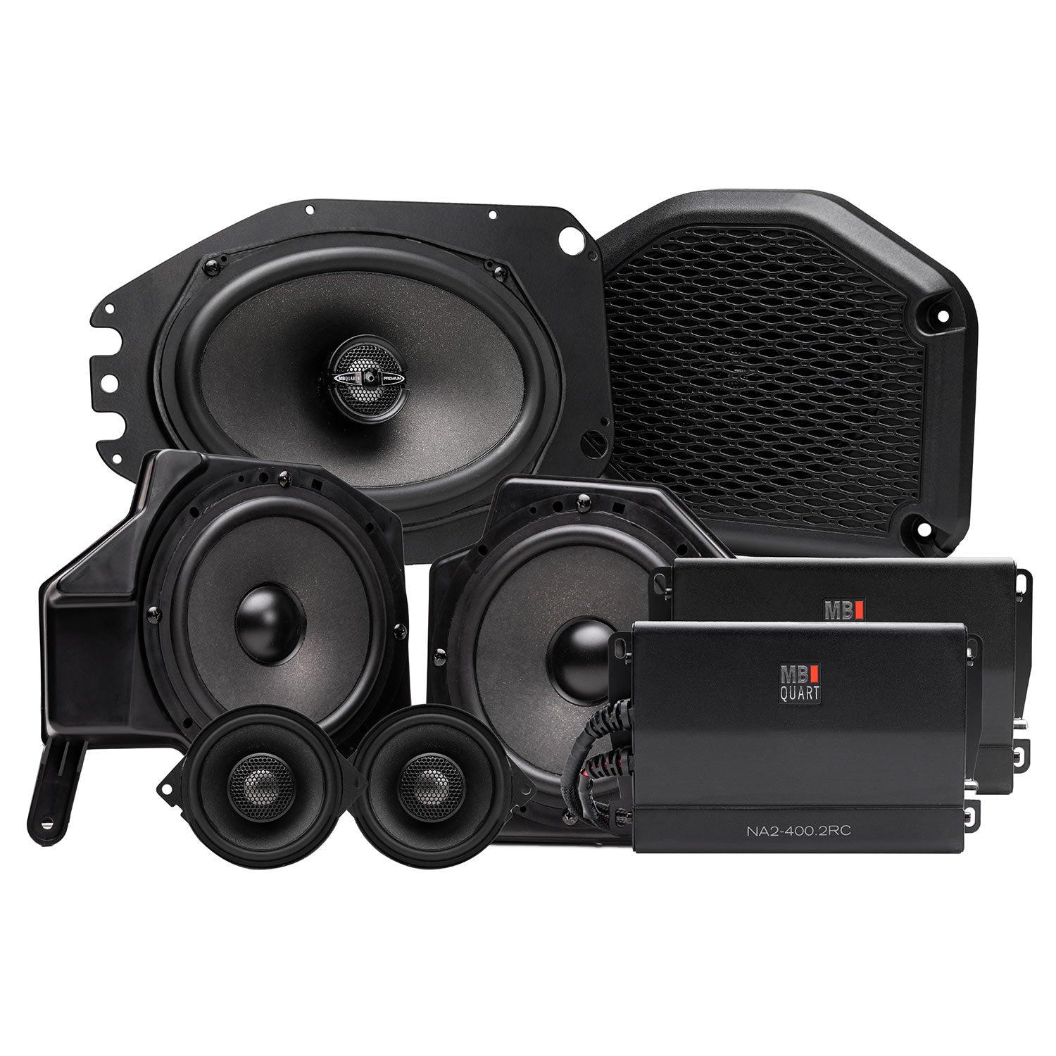 MB Quart MBQJ-STG6A-1 800 Watt STAGE 6 Jeep® Wrangler (JL) / Gladiator (JT) Tuned Six Speakers System Upgrade for OEM Source Unit - Showtime Electronics