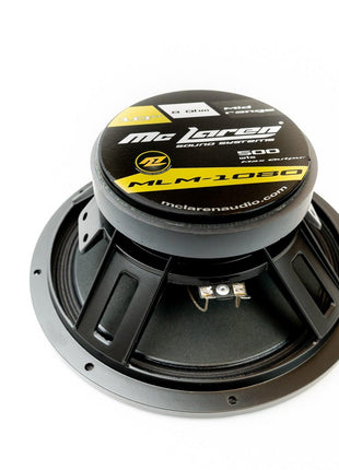 McLaren Audio MLM-1080 10" 500 Watt Midrange Car Pro Audio  Speaker - Showtime Electronics