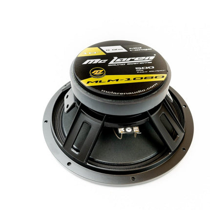 McLaren Audio MLM-1080 10" 500 Watt Midrange Car Pro Audio  Speaker - Showtime Electronics