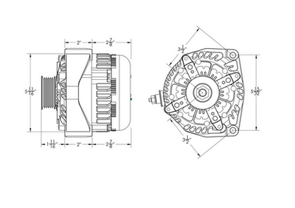 Mechman 370A Alternator For 2014-21 GM Silverado Sierra Suburban Tahoe Escalade - Showtime Electronics