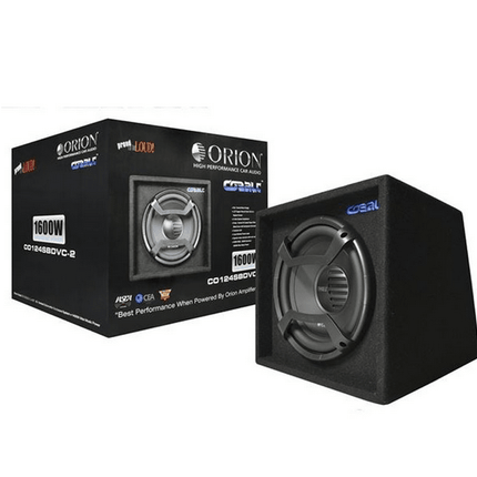 Orion Cobalt Single Subwoofer Enclosure Single Woofer DVC 2 OHM 12" Loaded Enclosure - Showtime Electronics