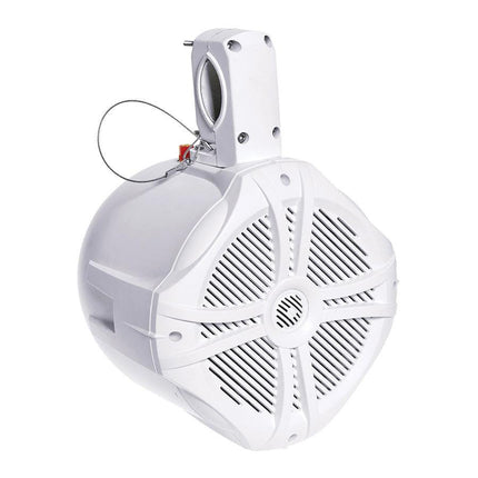Power Acoustik PAIR of 8" White Waterproof 750W Marine Wake Tower Speakers - Showtime Electronics