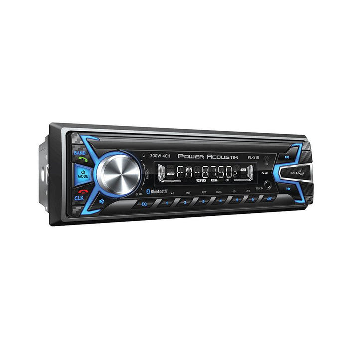 Power Acoustik PL-51B Single Din MP3/USB/SD/Bluetooth Car Audio Stereo/Receiver - Showtime Electronics