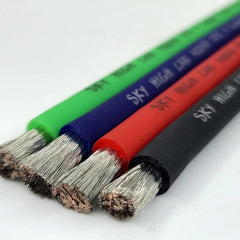 Sky High Car Audio 4 AWG Red 100ft. Spool CCA Power Cable - Showtime Electronics
