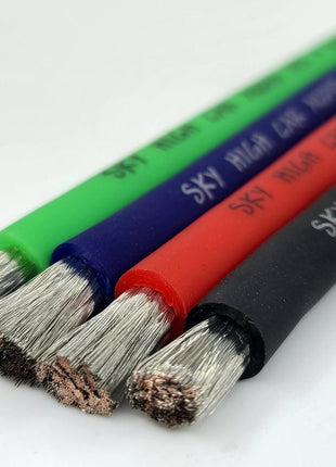 Sky High Car Audio 4 AWG Red 100ft. Spool CCA Power Cable - Showtime Electronics