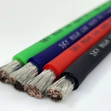 Sky High Car Audio 4 AWG Red 100ft. Spool CCA Power Cable - Showtime Electronics