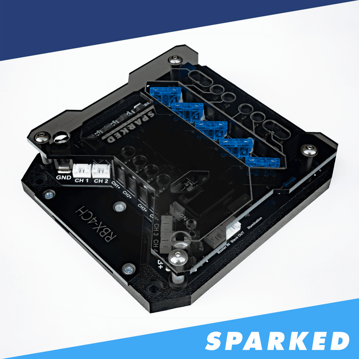 Sparked Innovations RBX-4CH Black Edition 12VDC 4-Channel Relay Box - Showtime Electronics