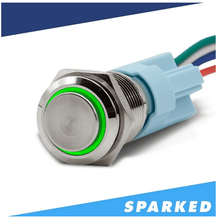 Sparked Innovations Single DIN Switch and Voltmeter Panel - Showtime Electronics