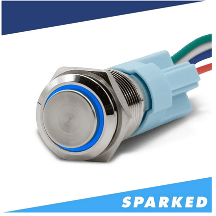 Sparked Innovations Single DIN Switch and Voltmeter Panel - Showtime Electronics