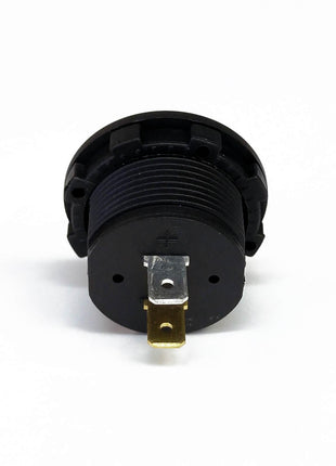 Sparked Single Red 12V Round LED Voltmeter-Lighter Size Car Audio/Racing - Showtime Electronics