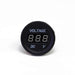 Sparked Single Red 12V Round LED Voltmeter-Lighter Size Car Audio/Racing - Showtime Electronics