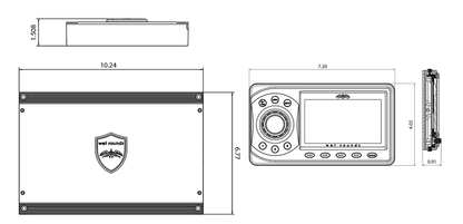 WetSounds MC-1 4 Zone Marine Media Center - Showtime Electronics